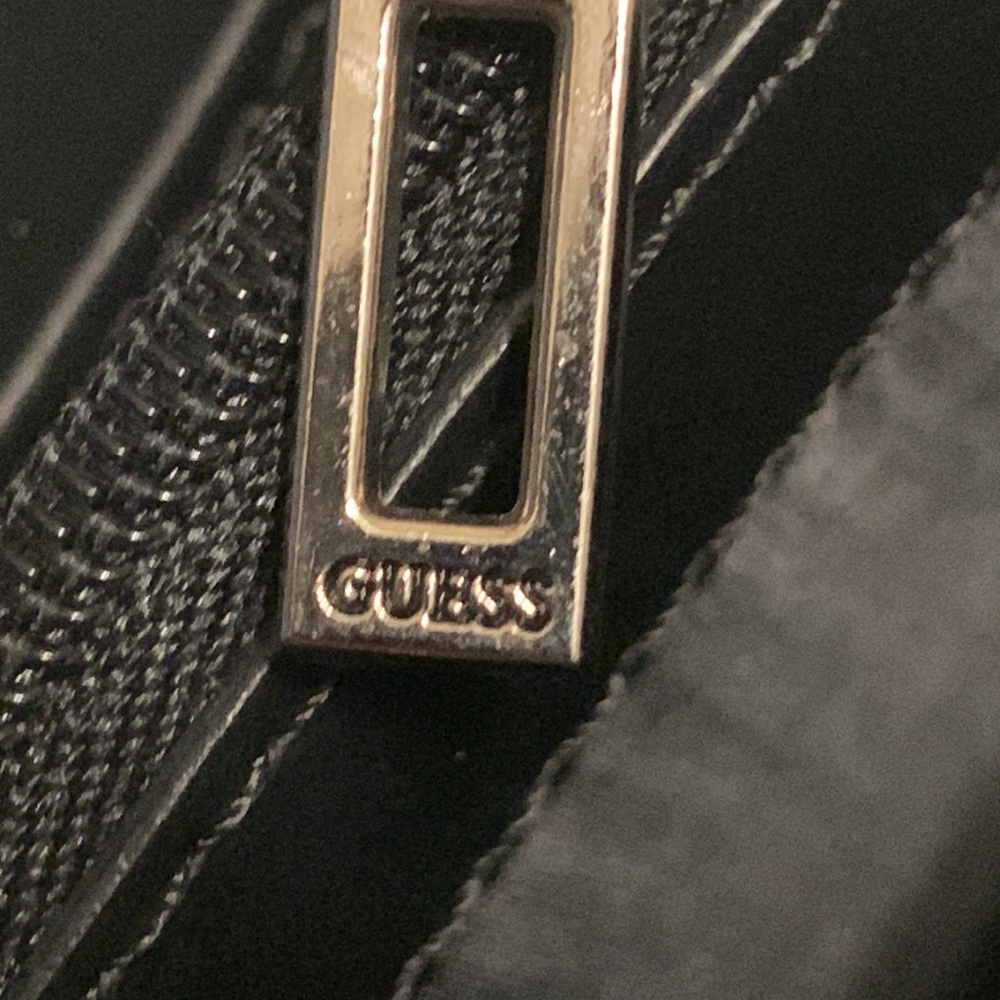 Guess Black Bag with Gold Hardware (clutch & crossbody) - Picture 8 of 11